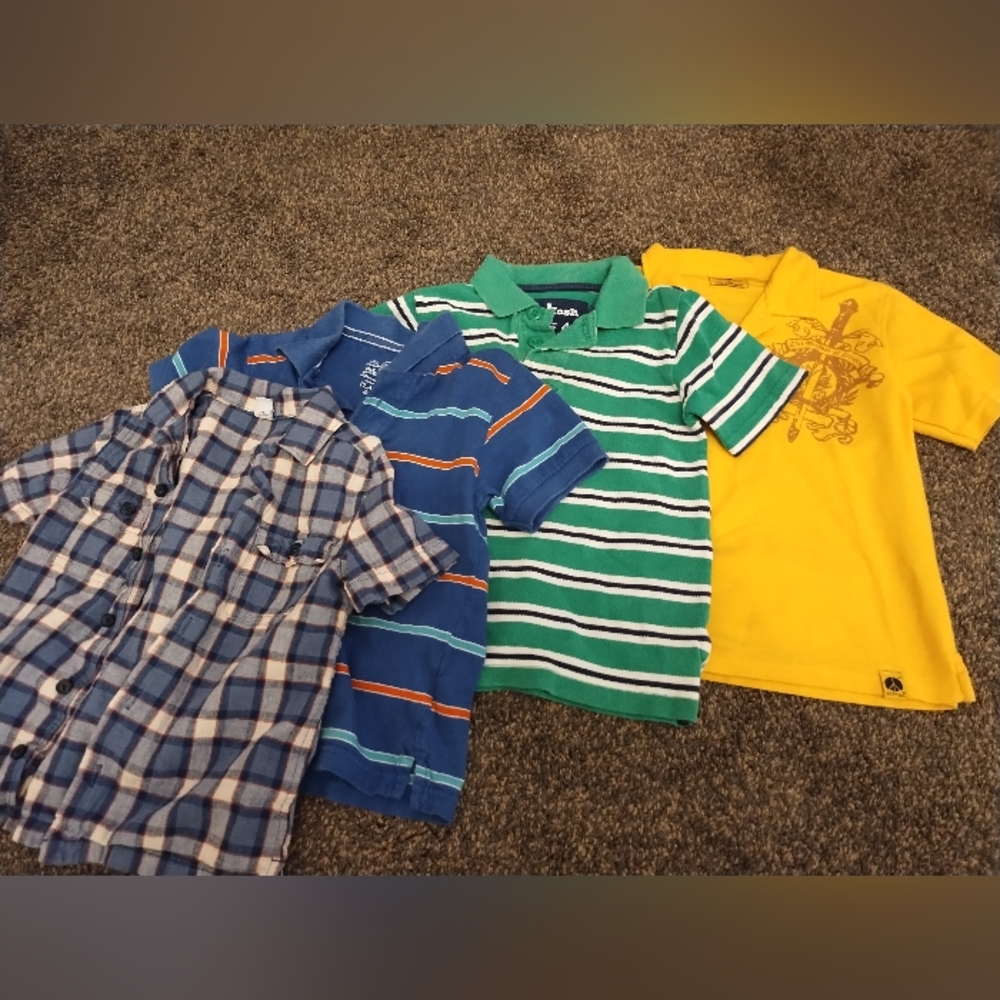 Lot Of 4 Boys Polos Size 4T, Old Navy Children's Place Oshkosh